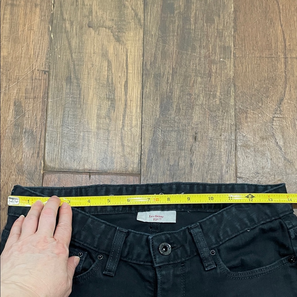 Levi's 531 Women's Low Skinny Jeans -Black Size W26 - Picture 12 of 13